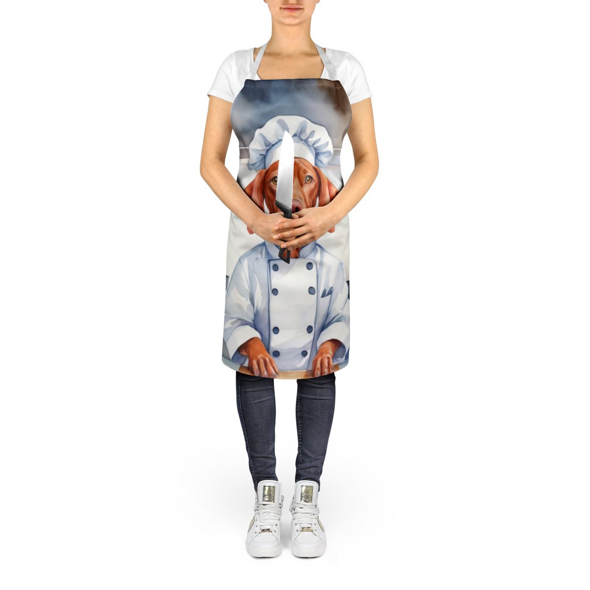 Vizsla The Chef Apron Cooking Kitchen Server Baking Crafts Gardening for Adult Women Men, Unisex, Large, Multicolor