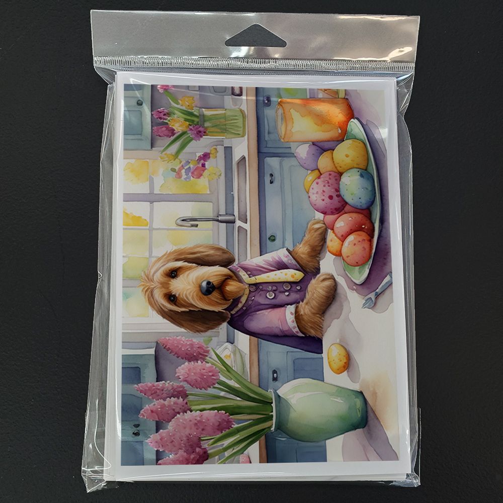 Decorating Easter Otterhound Greeting Cards Pack of 8 Blank Cards with Envelopes Whimsical A7 Size 5x7 Blank Note Cards