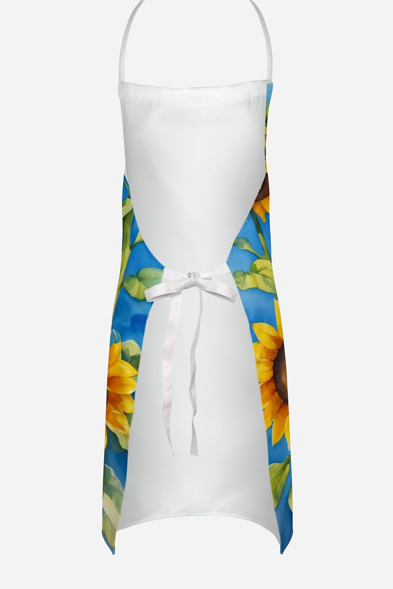 Maltese in Sunflowers Apron Cooking Kitchen Server Baking Crafts Gardening for Adult Women Men, Unisex, Large, Multicolor