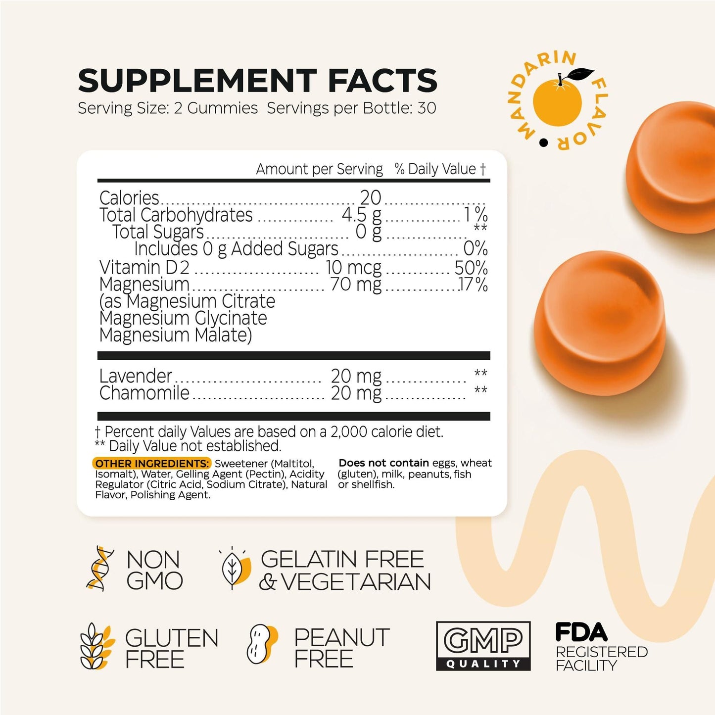 Calm Magnesium Glycinate Gummies for Adults 2 Pack Triple Magnesium Complex 600 Mg Calming Chews for Relaxation Sleep Energy Gummy Supplement with Glycinate Citrate Malate Sugar Free