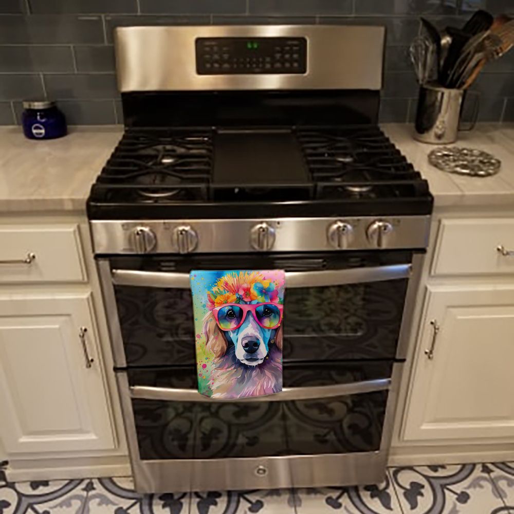 Poodle Hippie Dawg Kitchen Towel Dish Cloths Guest Hand Towel Decorative Bathroom Towel for Face,Tea, Dishcloth, Kitchen and Bath