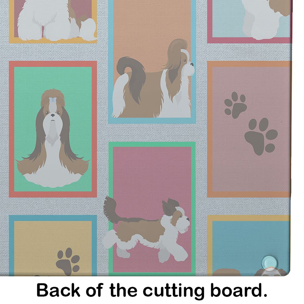 NEW Lots of Shih Tzu Glass Cutting Board Decorative Tempered Glass Kitchen Cutting and Serving Board Large Size Chopping Board