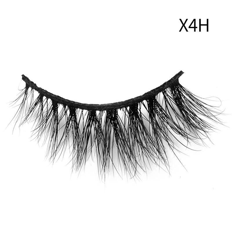 Nieuwe 1 Paar Mink Wimpers Gevleugelde Natuurlijke Lange Wimpers Piekerige Thicky Lash Handgemaakte Zwarte Wimper Half Lash Voor Wimper Extension - Clothes For Her Online Store