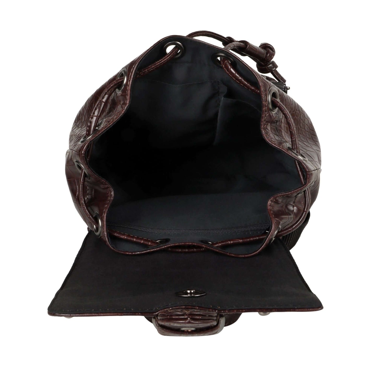 Katy Croc Print Mini Backpack