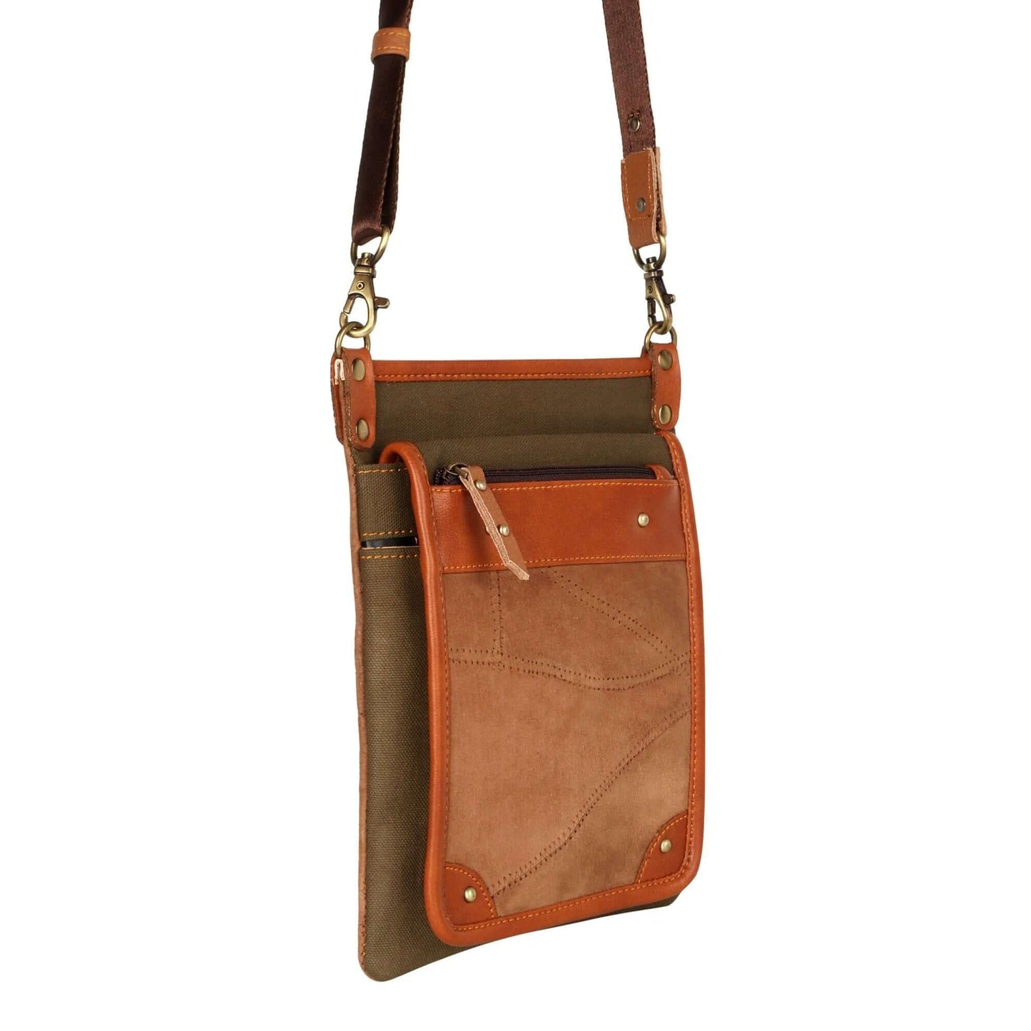 Tiah Crossbody Bag w/ Hidden CC Slots - OG Green