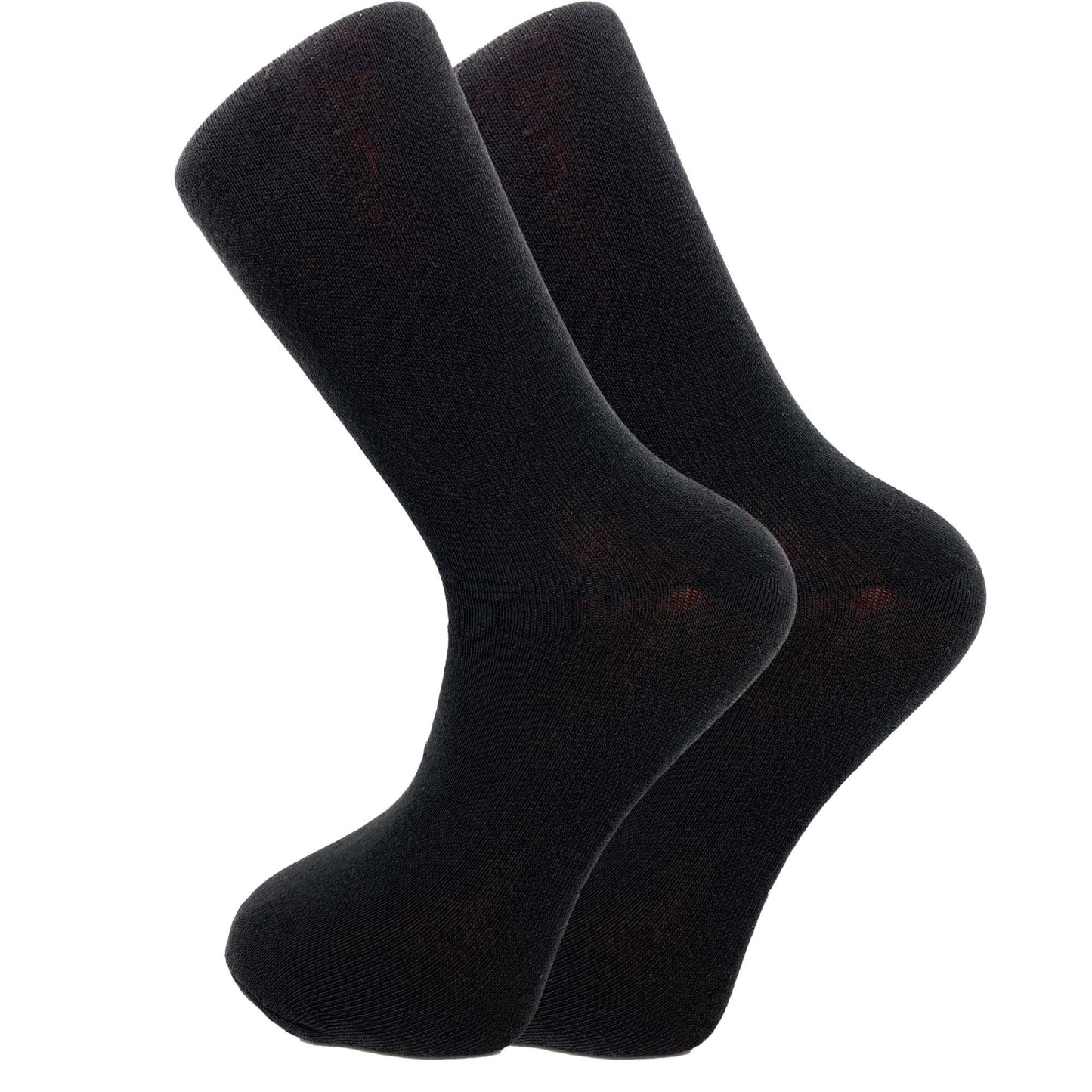 Men's Cotton Crew Dress Socks 5 Pairs Business Casual Moisture-Wicking