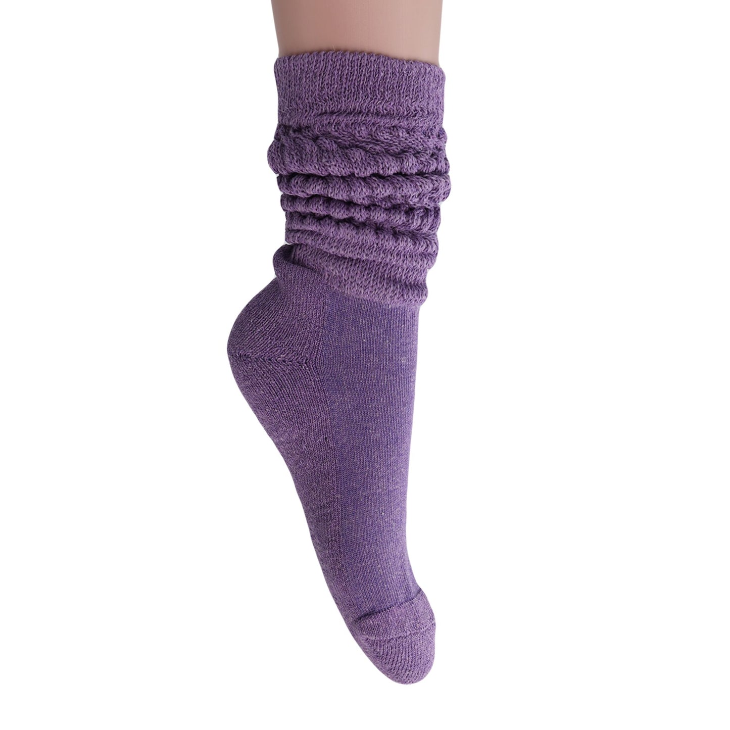 Slouch Socks for Women Extra Long Heavy Slouchy Scrunch Cotton Socks 1 Pair Shoe Size 5 to 10