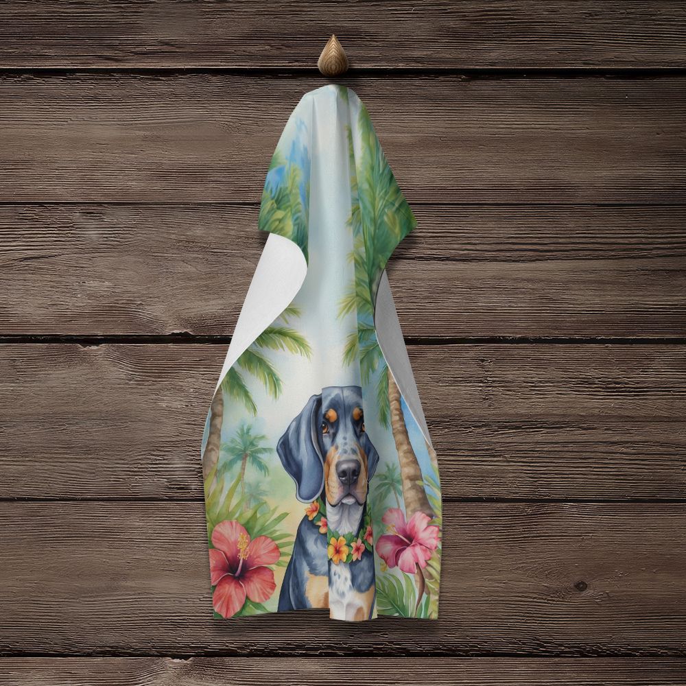 Bluetick Coonhound Luau Kitchen Towel Dish Cloths Guest Hand Towel Decorative Bathroom Towel for Face,Tea, Dishcloth, Kitchen and Bath