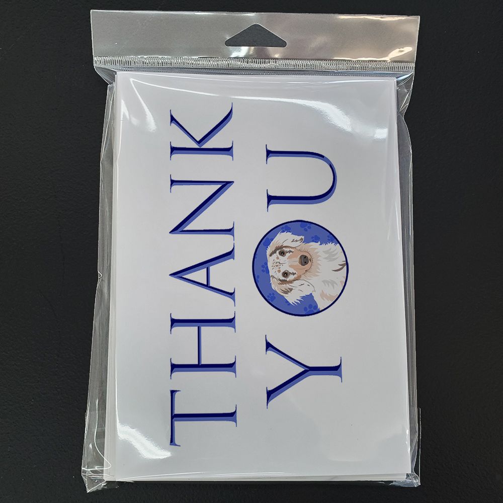 Chihuahua Dapple #2 Thank You Greeting Cards Pack of 8 Blank Cards with Envelopes Whimsical A7 Size 5x7 Blank Note Cards