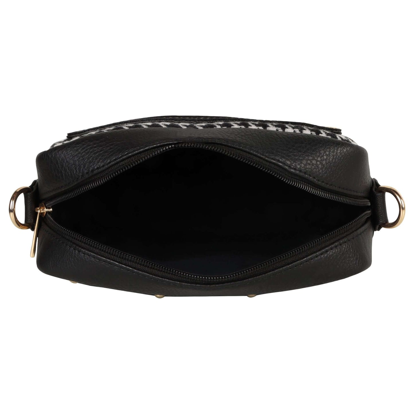 Millie Houndstooth Print Camera Bag