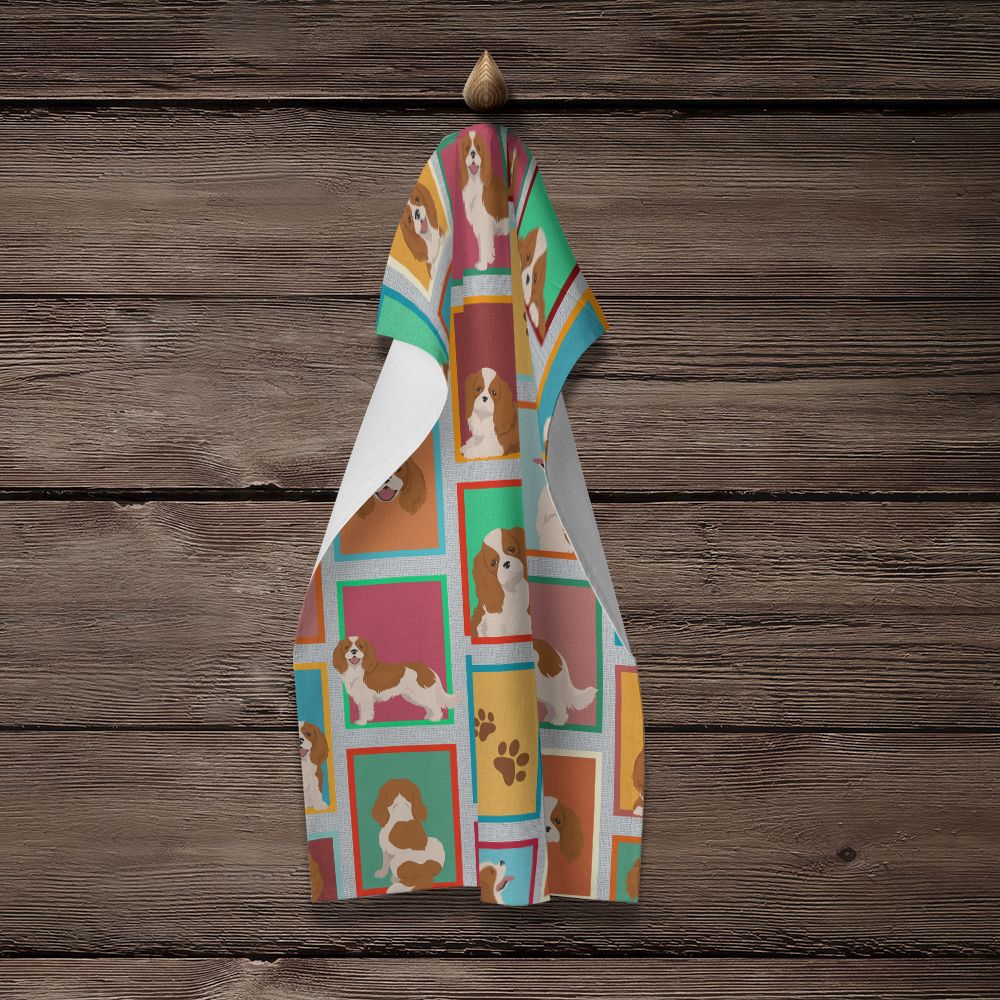 Lots of Blenheim Cavalier Spaniel Kitchen Towel Dish Cloths Guest Hand Towel Decorative Bathroom Towel for Face,Tea, Dishcloth, Kitchen and Bath
