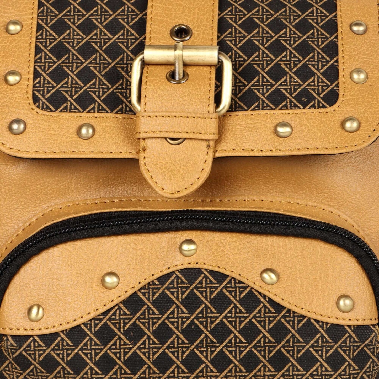 Tayla Diamond Print Mini Backpack