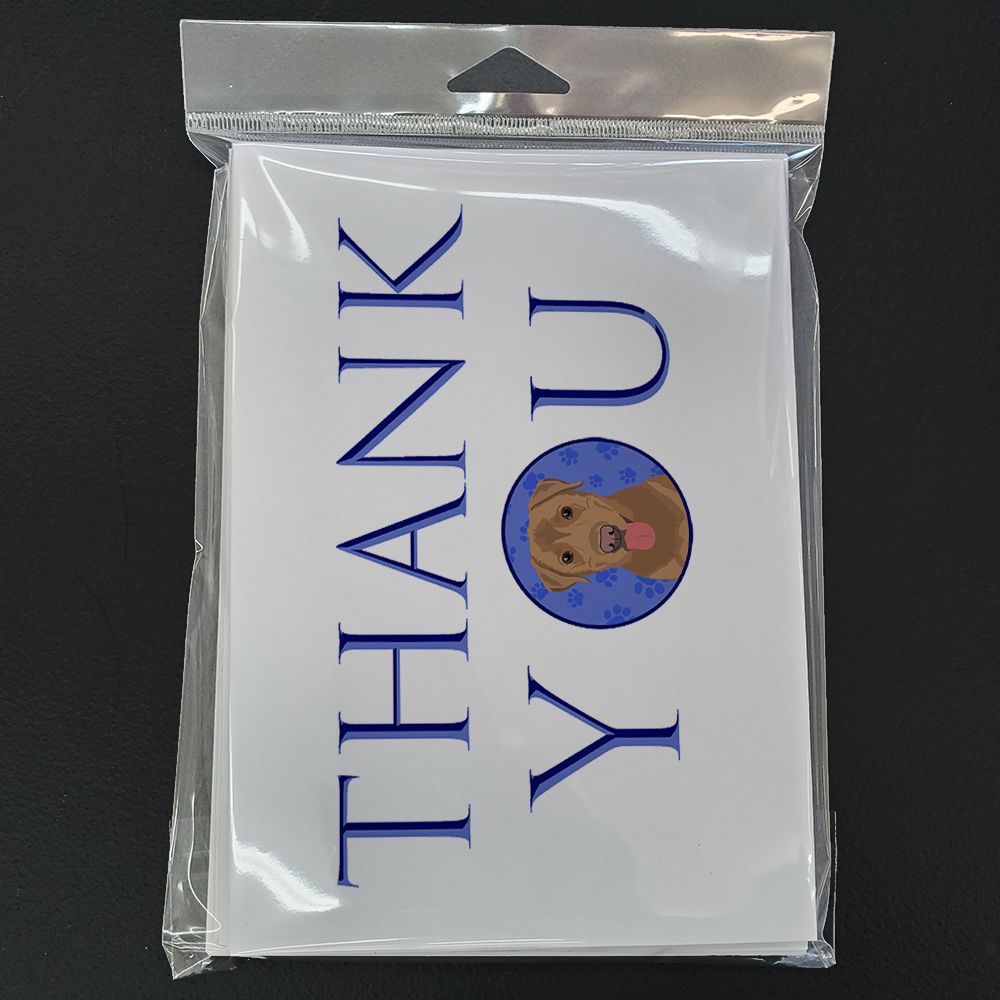 Labrador Retriever Red Thank You Greeting Cards Pack of 8 Blank Cards with Envelopes Whimsical A7 Size 5x7 Blank Note Cards