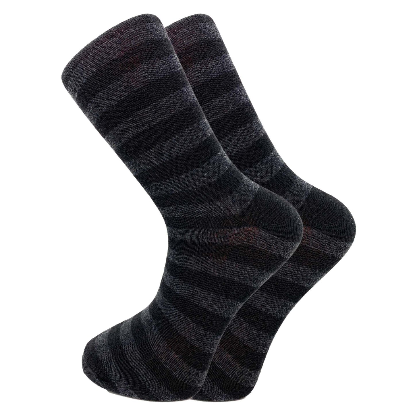 Men's Cotton Crew Dress Socks 5 Pairs Business Casual Moisture-Wicking