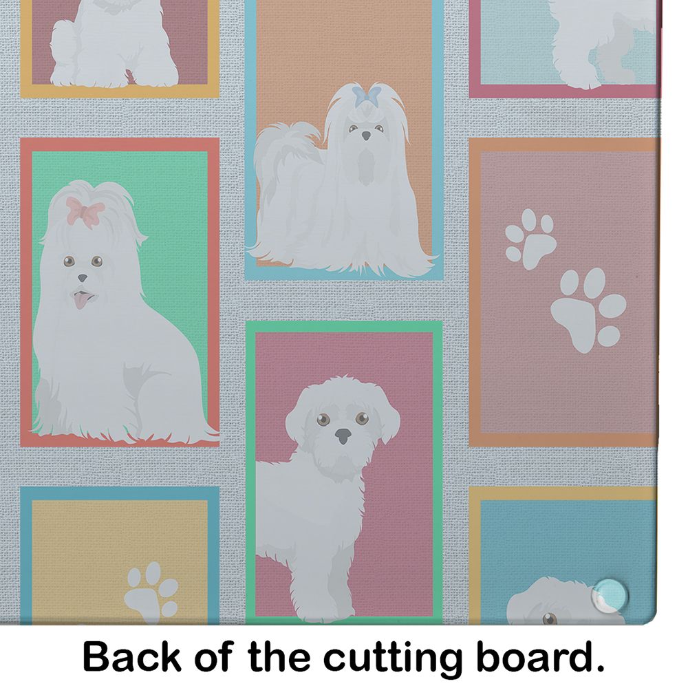 NEW Lots of Maltese Glass Cutting Board Decorative Tempered Glass Kitchen Cutting and Serving Board Large Size Chopping Board