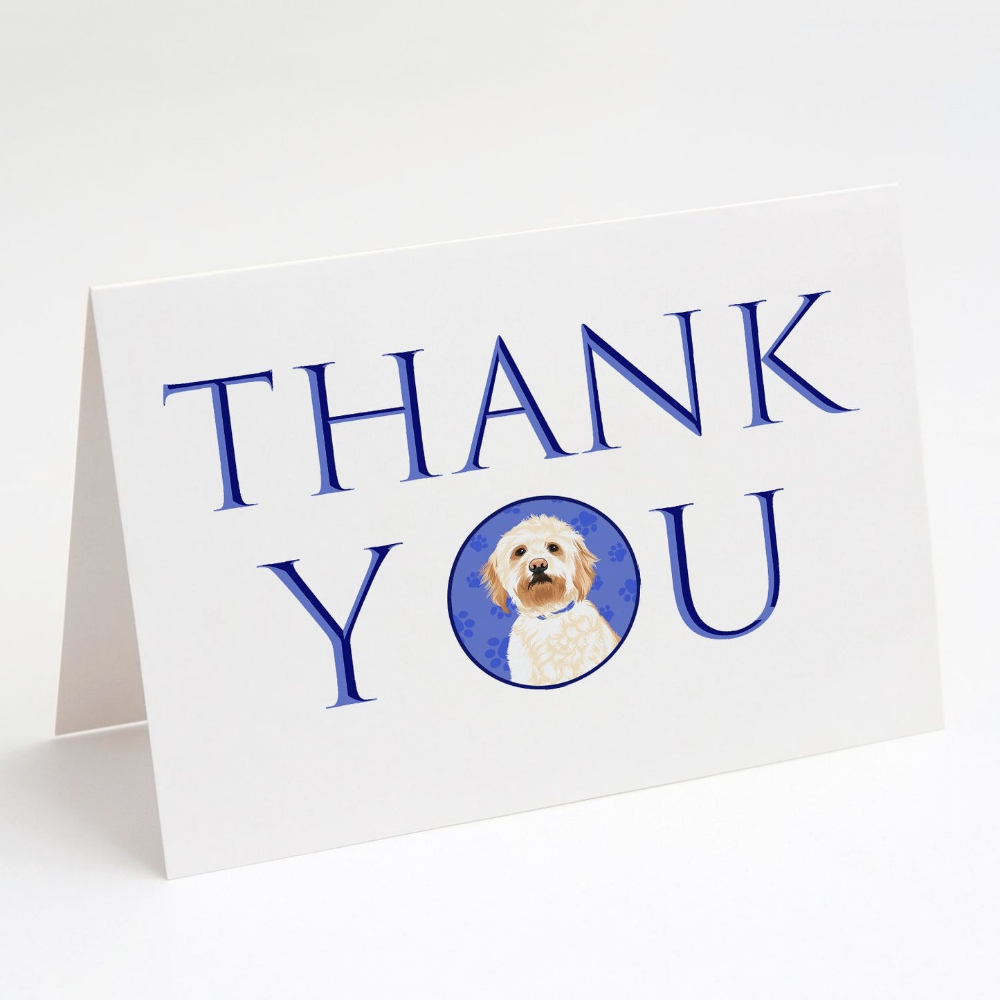 Doodle Red #2 Thank You Greeting Cards Pack of 8 Blank Cards with Envelopes Whimsical A7 Size 5x7 Blank Note Cards