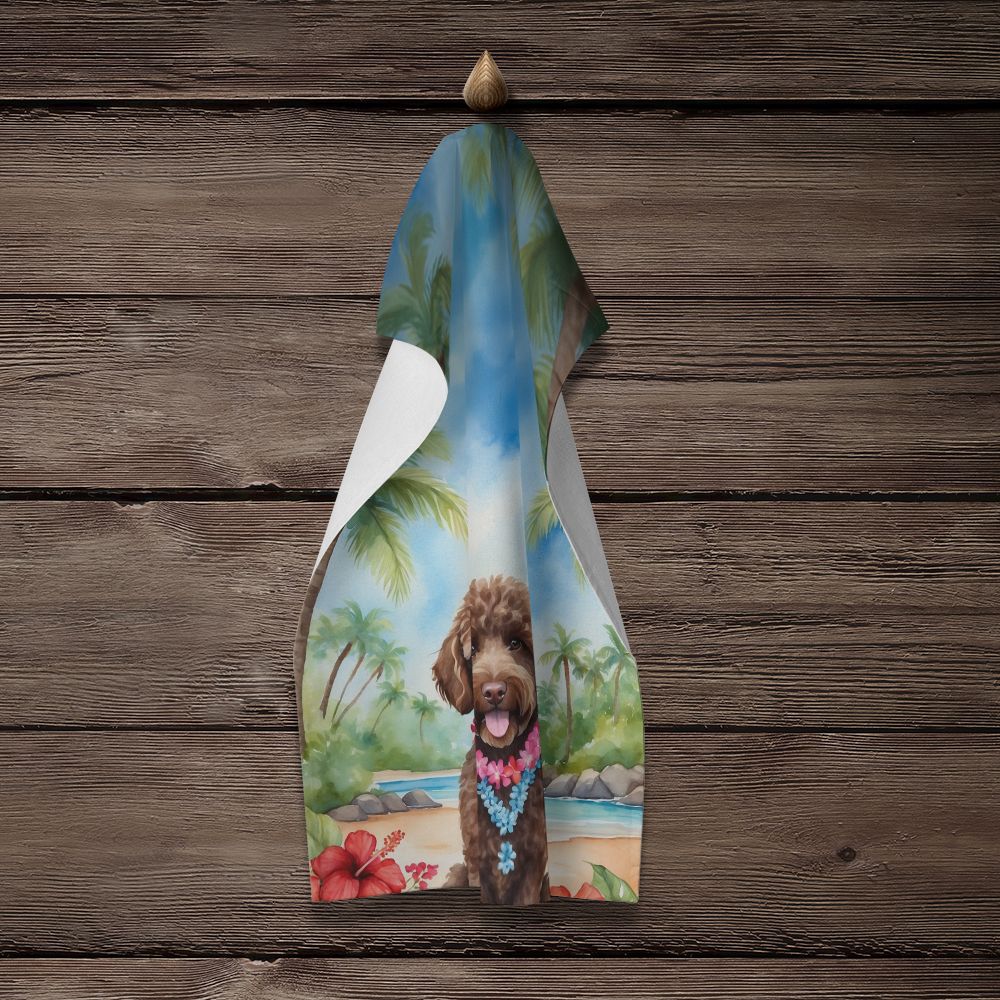 Labradoodle Luau Kitchen Towel Dish Cloths Guest Hand Towel Decorative Bathroom Towel for Face,Tea, Dishcloth, Kitchen and Bath