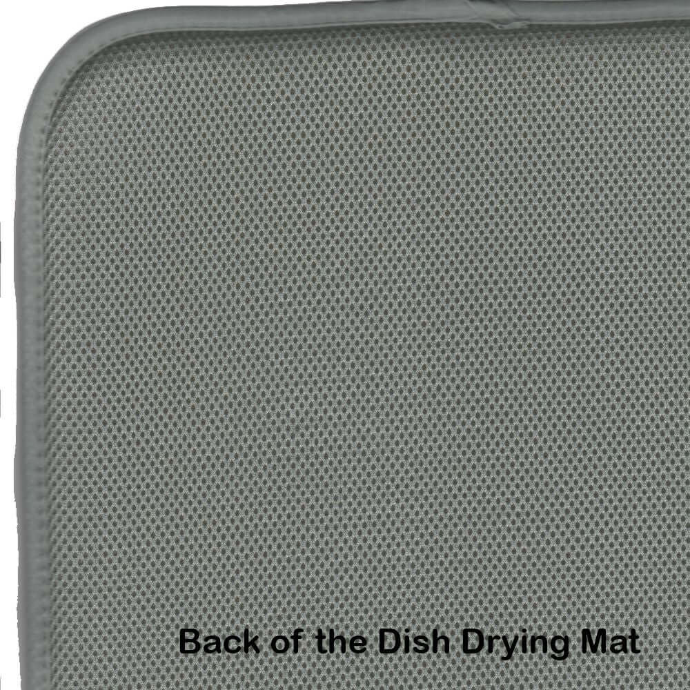 Anemones in Watercolor Dish Drying Mat Absorbent Dish Drying Mat Pad for Kitchen Counter Dish Drainer Mat for Countertop, 14 x 21", Multicolor