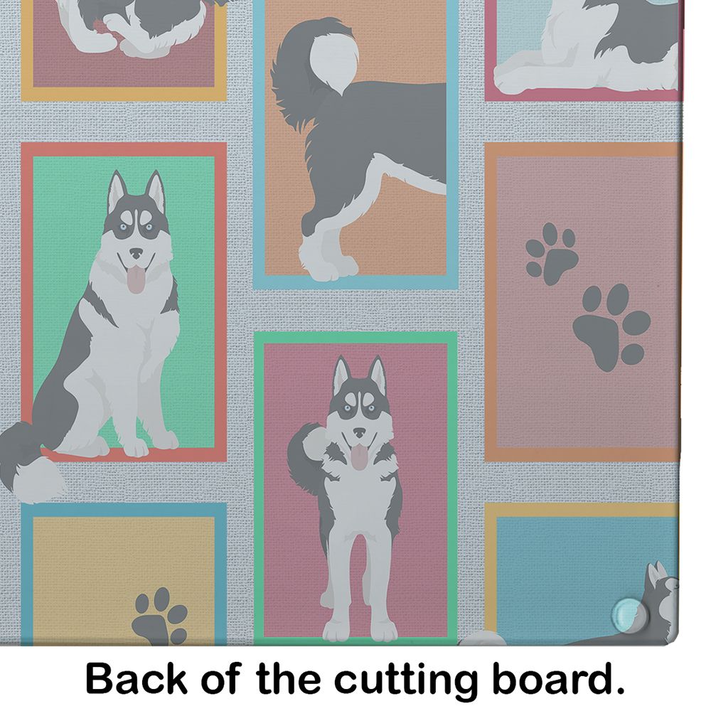 NEW Lots of Siberian Husky Glass Cutting Board Decorative Tempered Glass Kitchen Cutting and Serving Board Large Size Chopping Board