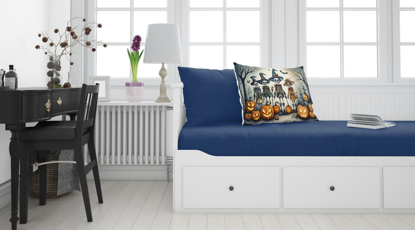 Calacas Skeletons Spooky Halloween Standard Pillowcase Lightweight Super Soft Easy Care Decorative Artwork Pillowcase, Standard