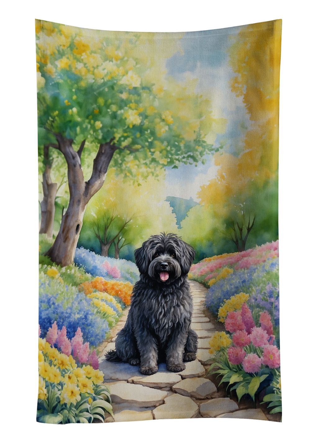 Puli Spring Path Kitchen Towel Dish Cloths Guest Hand Towel Decorative Bathroom Towel for Face,Tea, Dishcloth, Kitchen and Bath