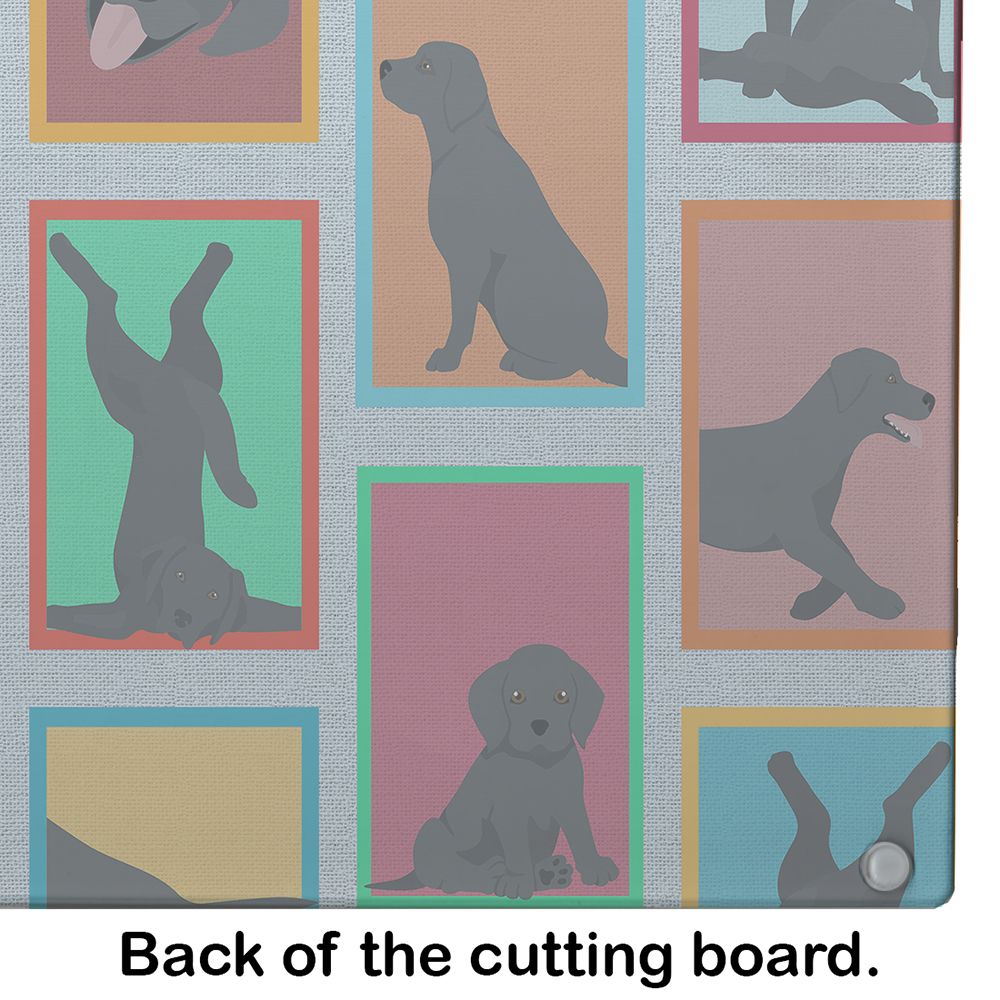 NEW Lots of Black Labrador Retriever Glass Cutting Board Decorative Tempered Glass Kitchen Cutting and Serving Board Large Size Chopping Board