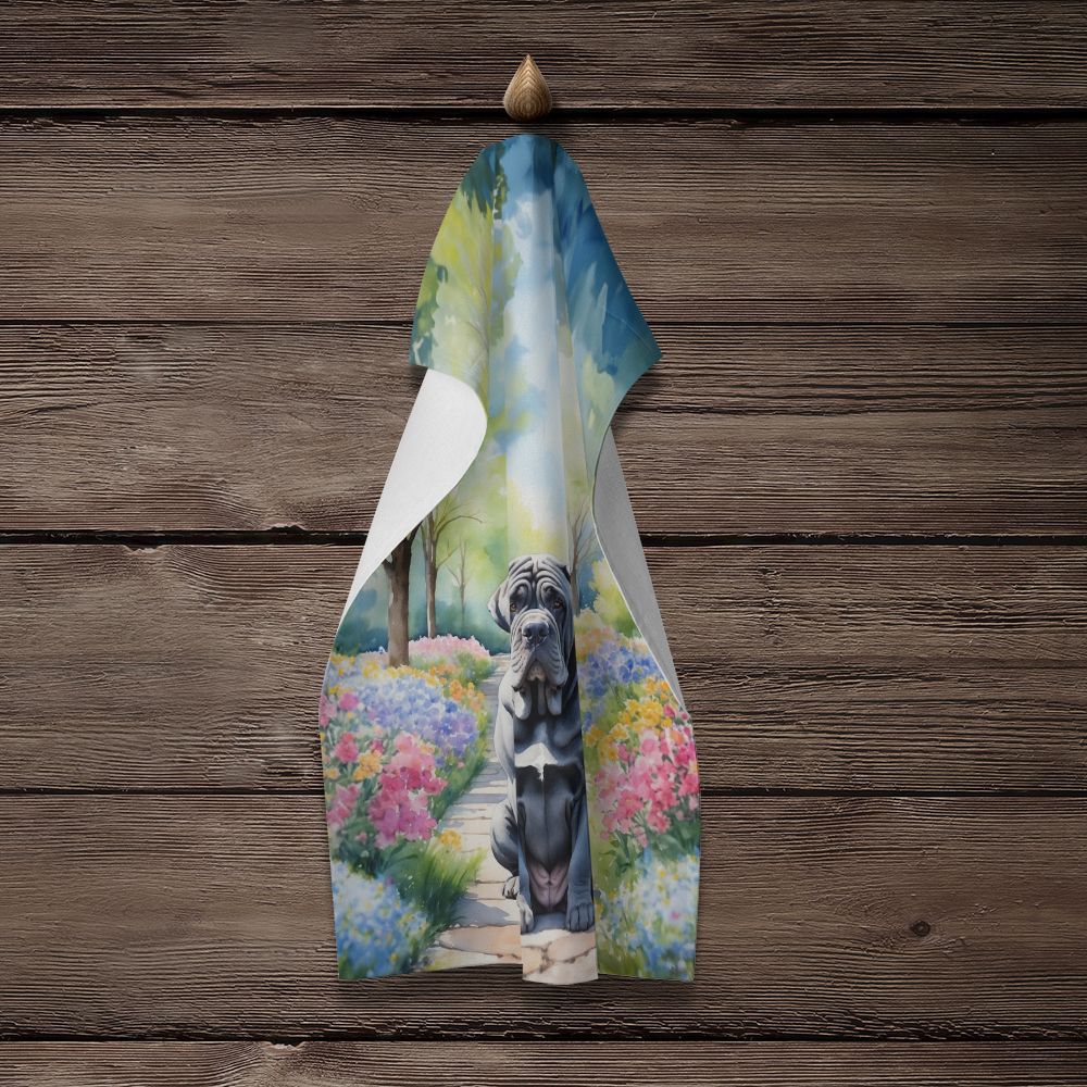 Neapolitan Mastiff Spring Path Kitchen Towel Dish Cloths Guest Hand Towel Decorative Bathroom Towel for Face,Tea, Dishcloth, Kitchen and Bath