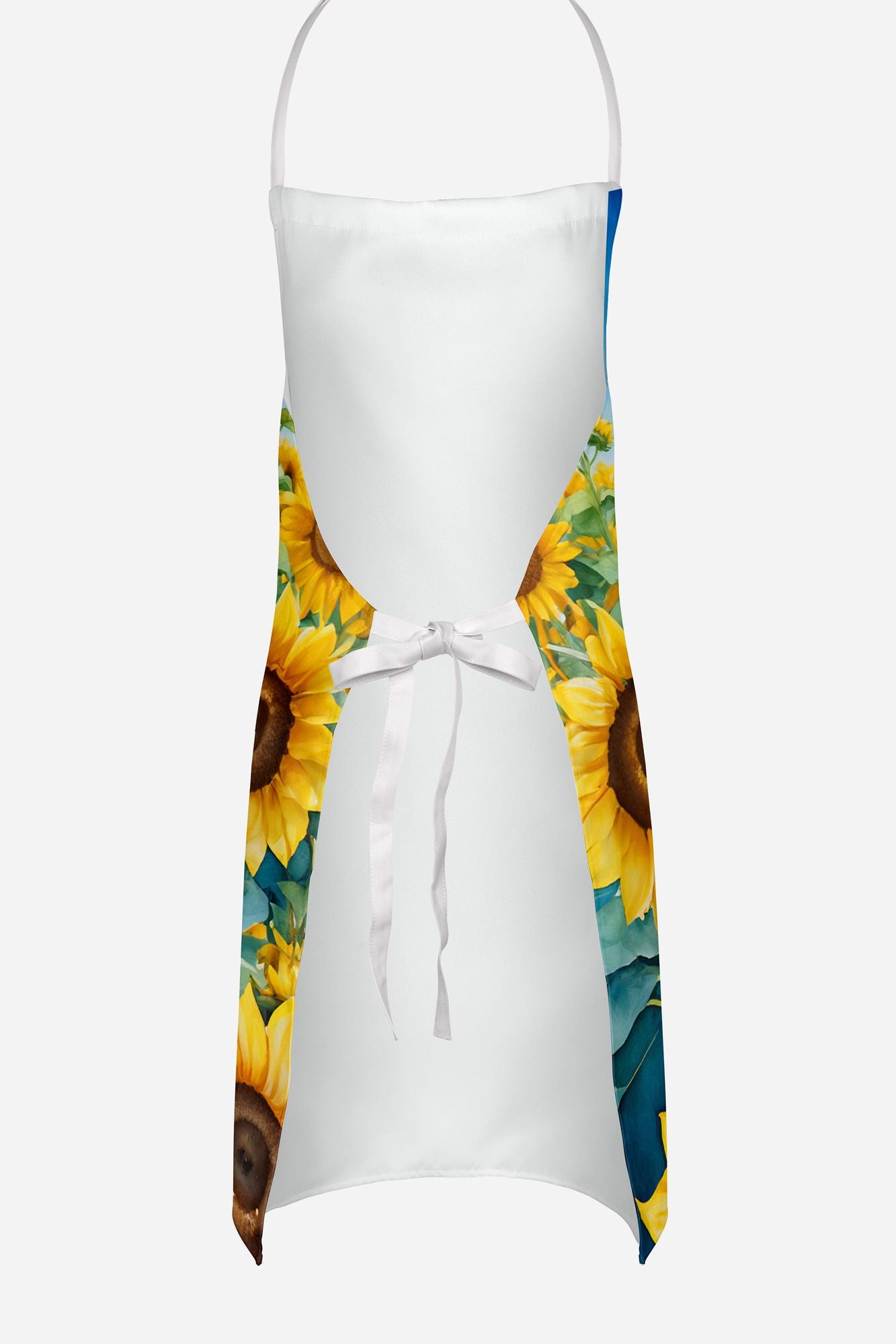 Labrador Retriever in Sunflowers Apron Cooking Kitchen Server Baking Crafts Gardening for Adult Women Men, Unisex, Large, Multicolor