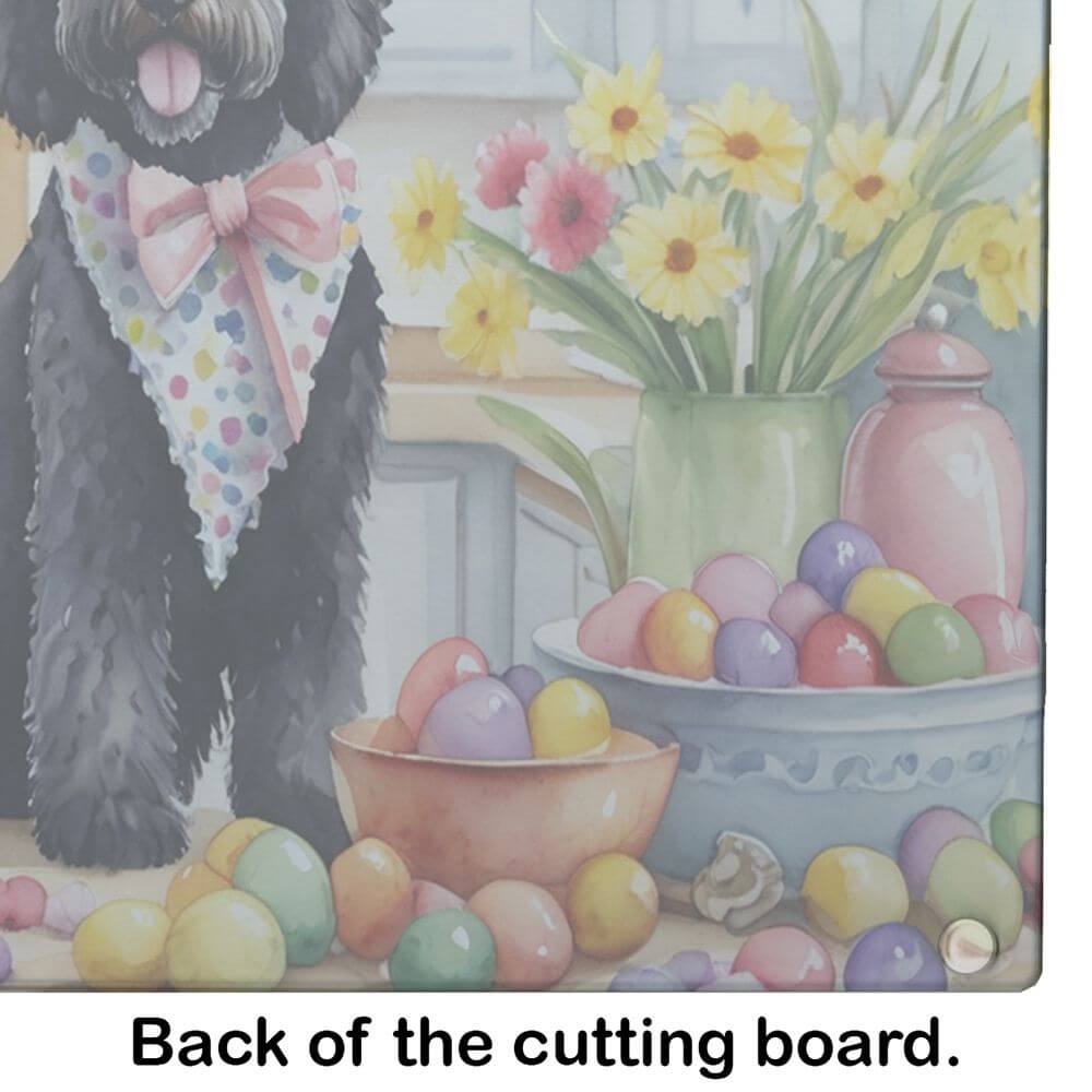 NEW Decorating Easter Portuguese Water Dog Glass Cutting Board Decorative Tempered Glass Kitchen Cutting and Serving Board Large Size Chopping Board
