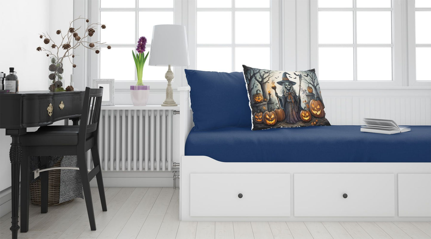 Witch Spooky Halloween Standard Pillowcase Lightweight Super Soft Easy Care Decorative Artwork Pillowcase, Standard