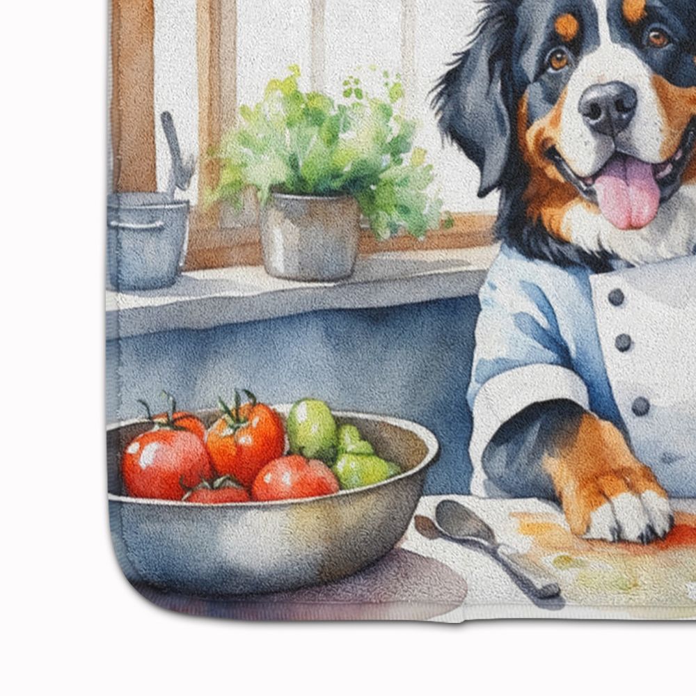 Bernese Mountain Dog The Chef Memory Foam Kitchen Mat Machine Washable Anti-Fatigue Mat Cushion Comfort Bath Mat or Kitchen Rug