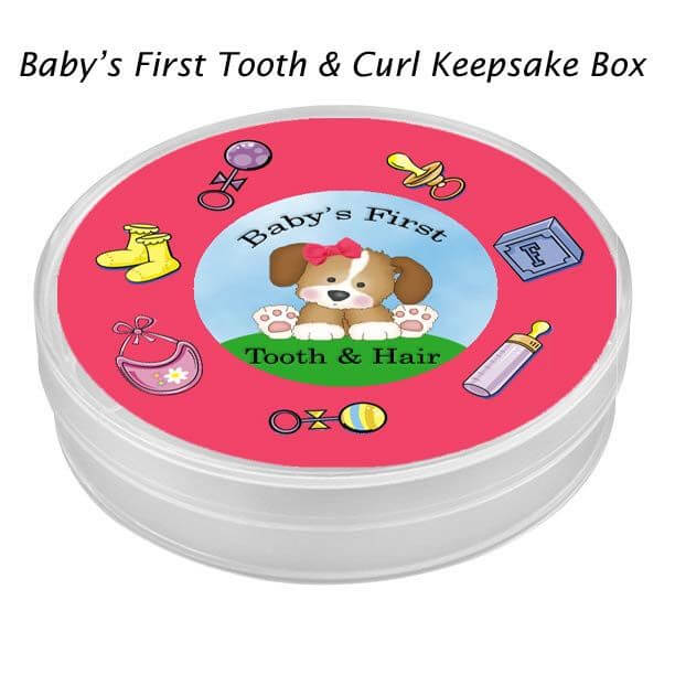 Puppy Love New Baby Gift Basket - Pink