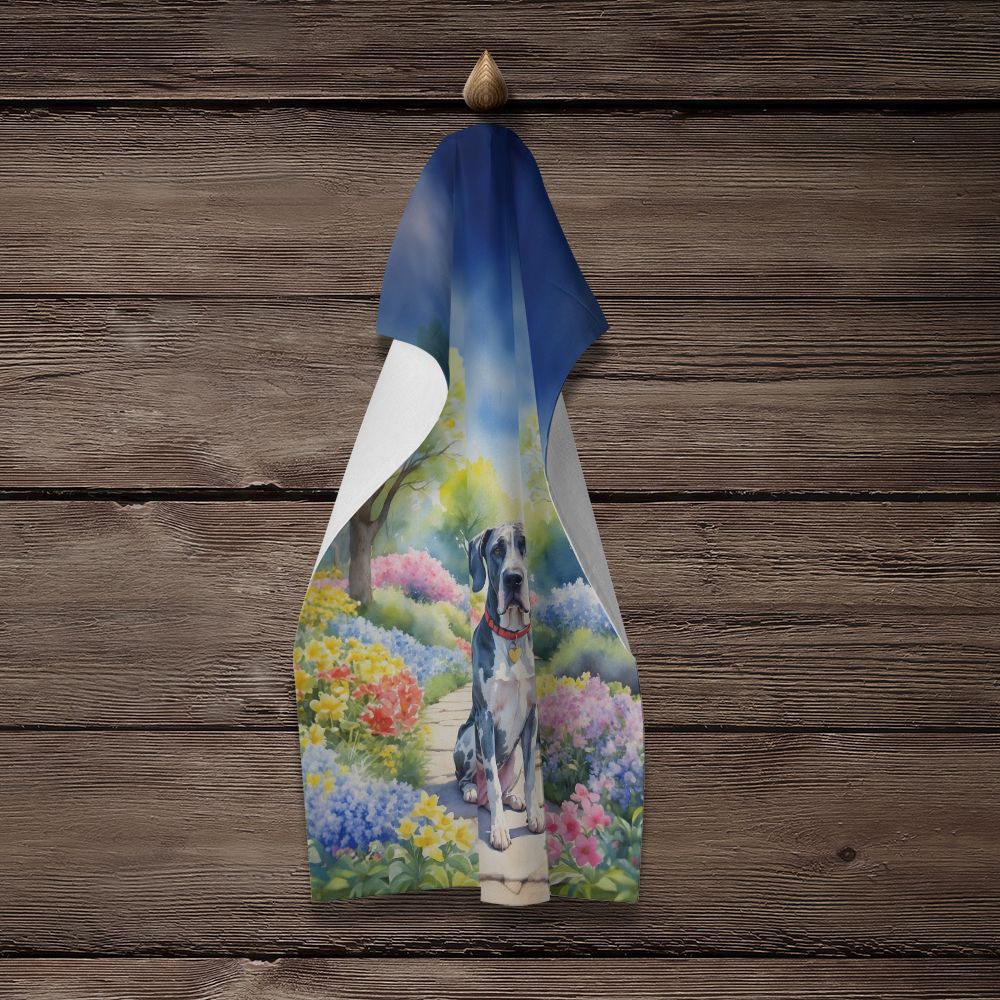 Great Dane Spring Path Kitchen Towel Dish Cloths Guest Hand Towel Decorative Bathroom Towel for Face,Tea, Dishcloth, Kitchen and Bath