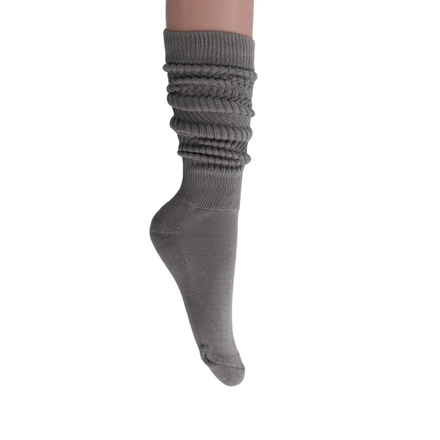 Slouch Socks for Women Extra Long Heavy Slouchy Scrunch Cotton Socks 1 Pair Shoe Size 5 to 10