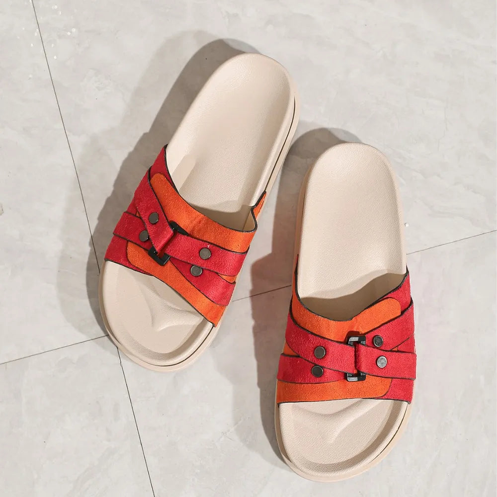 Round Toe Flats Sandals