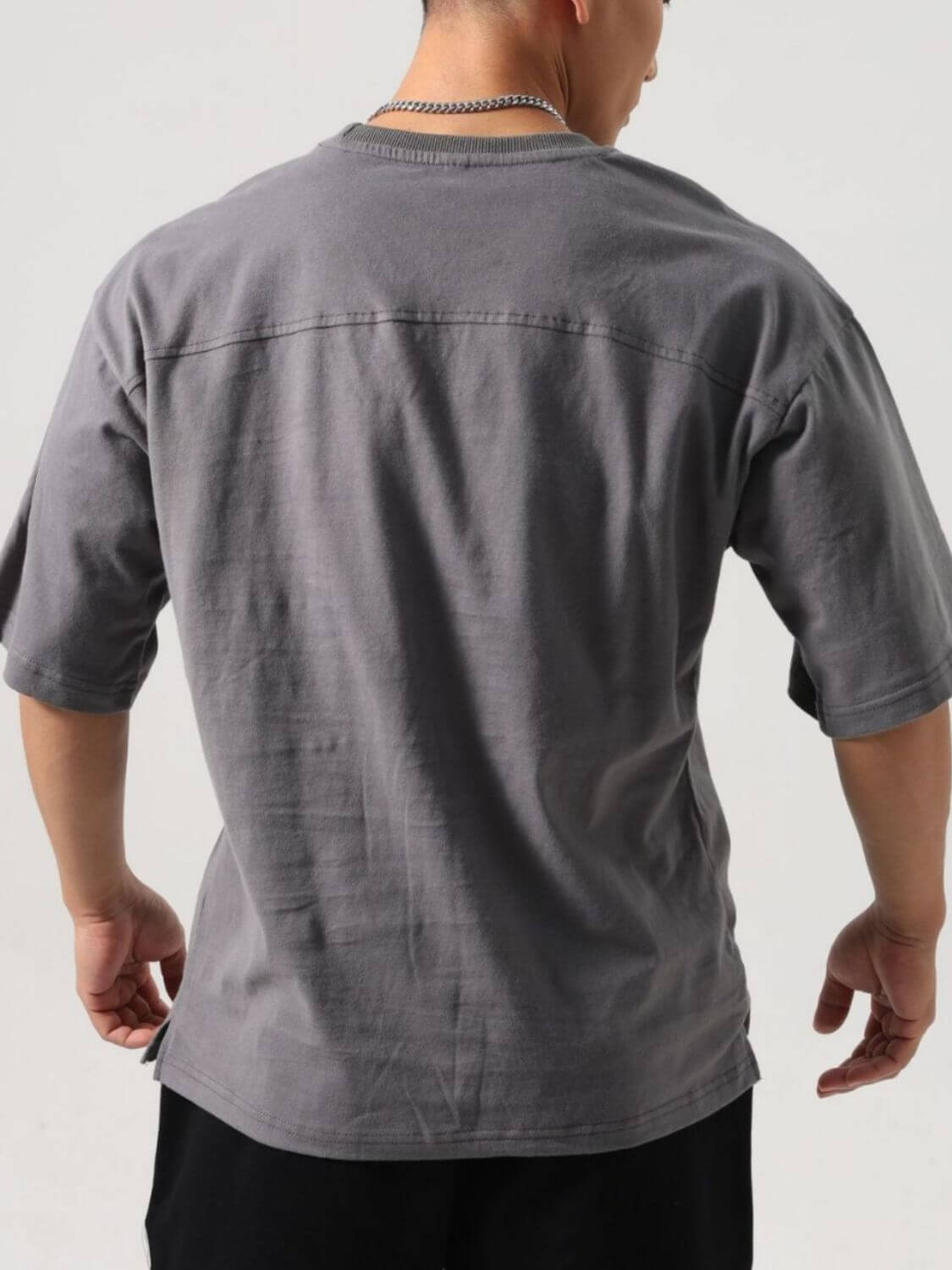 Men's Plus Size Round Neck Half Sleeve T-Shirt