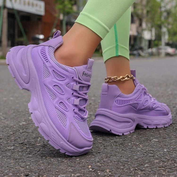 Round Toe Platform Mesh Athletic - Clothes For Her Online Store