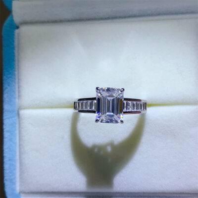 3 Carat Moissanite 925 Sterling Silver Ring - Clothes For Her Online Store