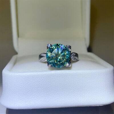 5 Carat Moissanite Zircon 925 Sterling Silver Ring - Clothes For Her Online Store