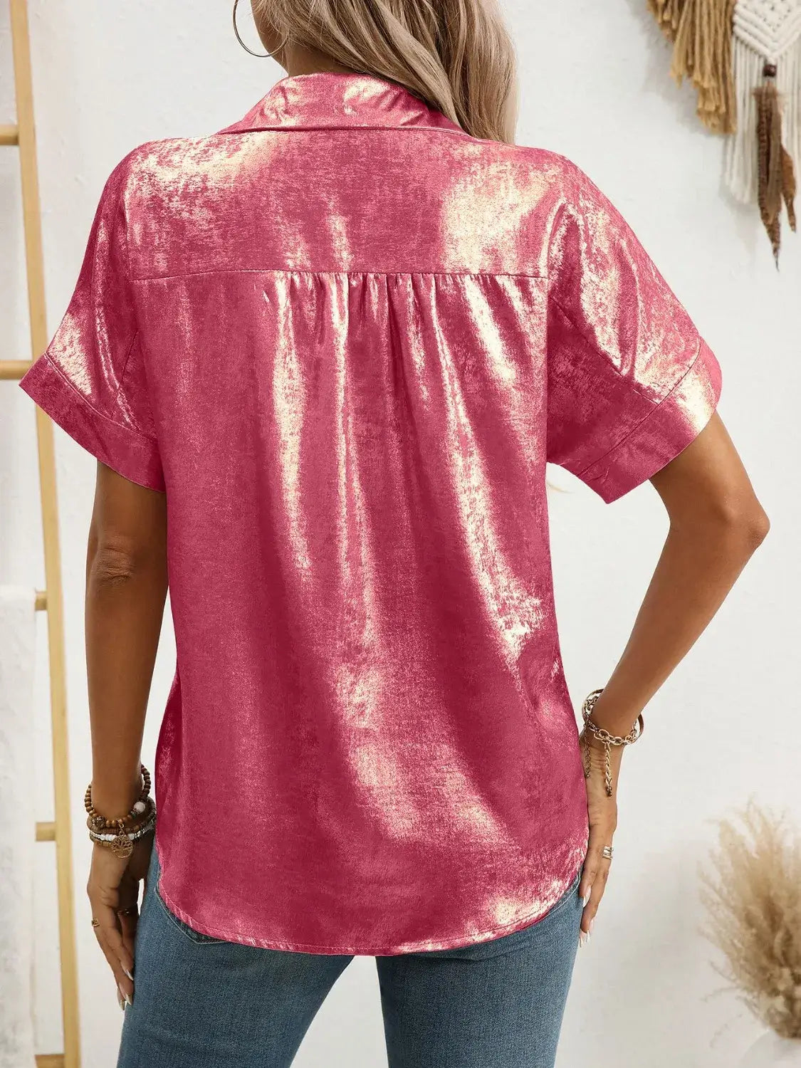 Button Up Short Sleeve Shirt