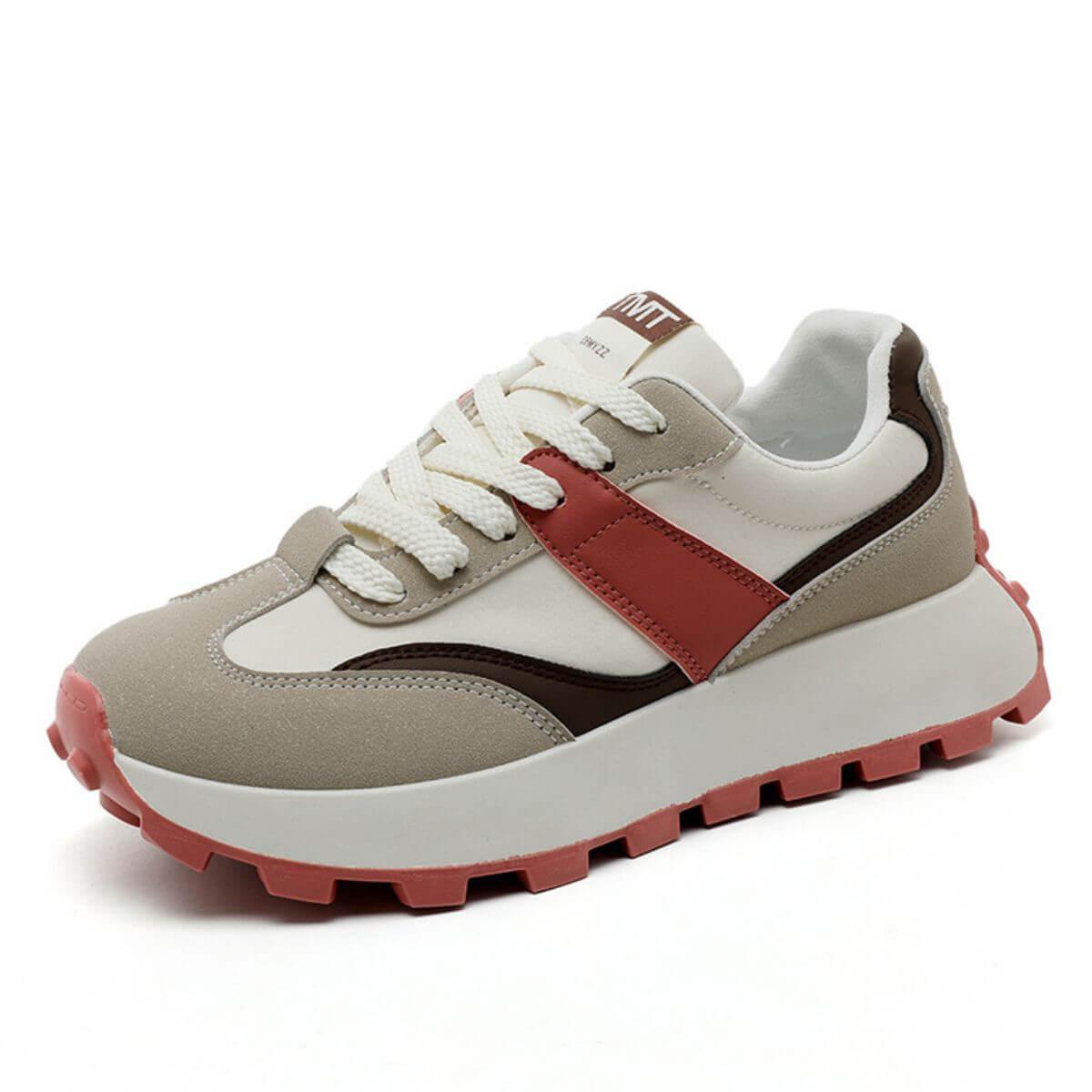 Contrast Round Toe Platform Athletic - Clothes For Her Online Store