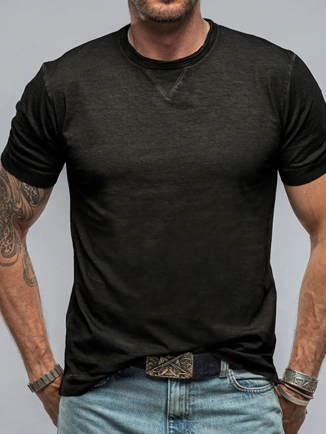 Men's Classic Short Sleeve Crew Neck T-Shirt