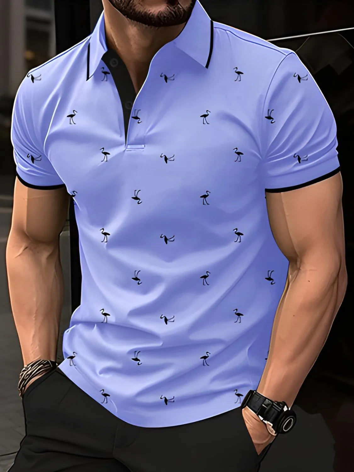 Men's Full Size Collared Neck Short Sleeve Polo Plus Size
