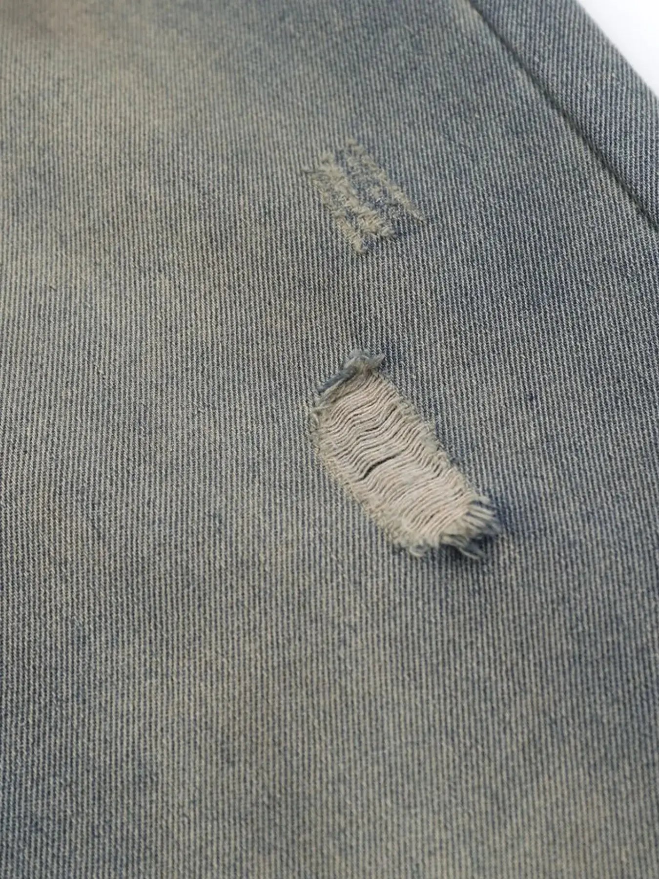 Men's Distressed Wide Leg Jeans