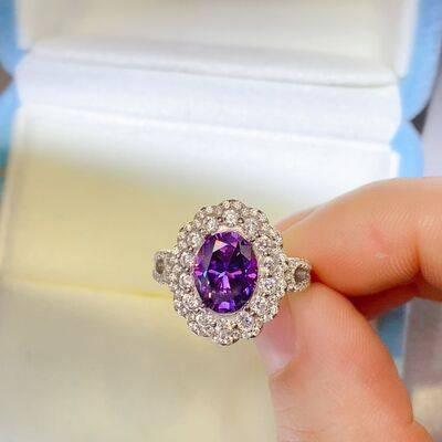 2 Carat Moissanite 925 Sterling Silver Ring - Clothes For Her Online Store