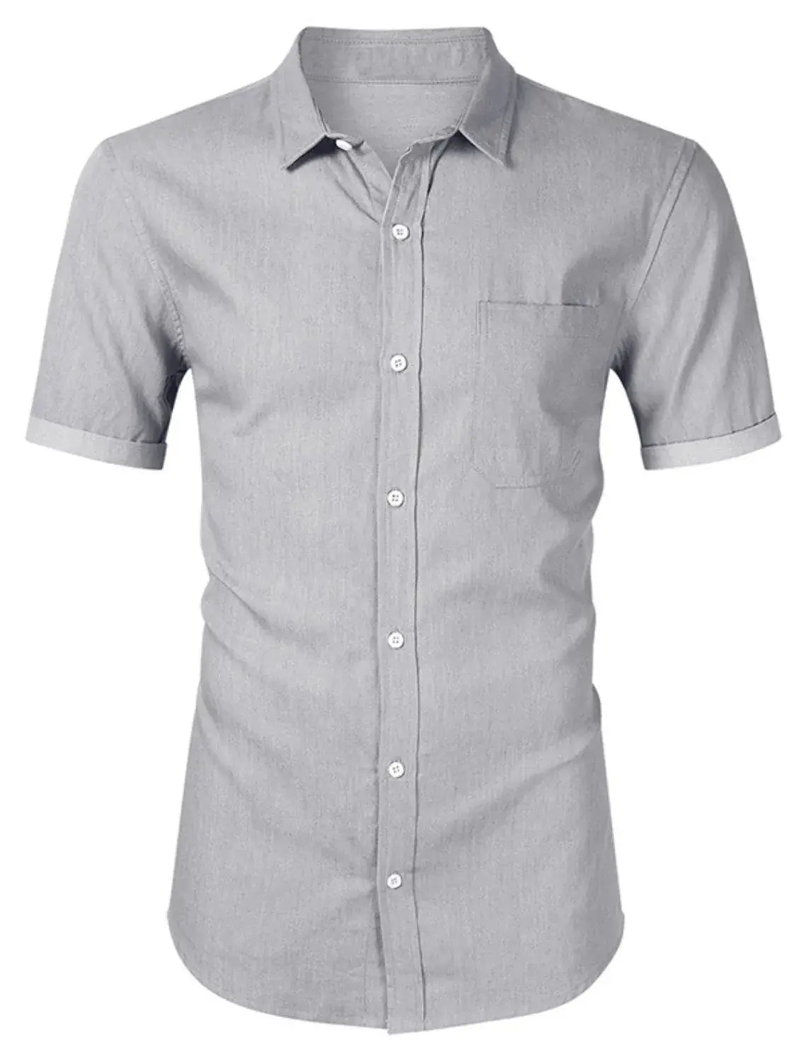 Men's Button Up Short Sleeve Shirt