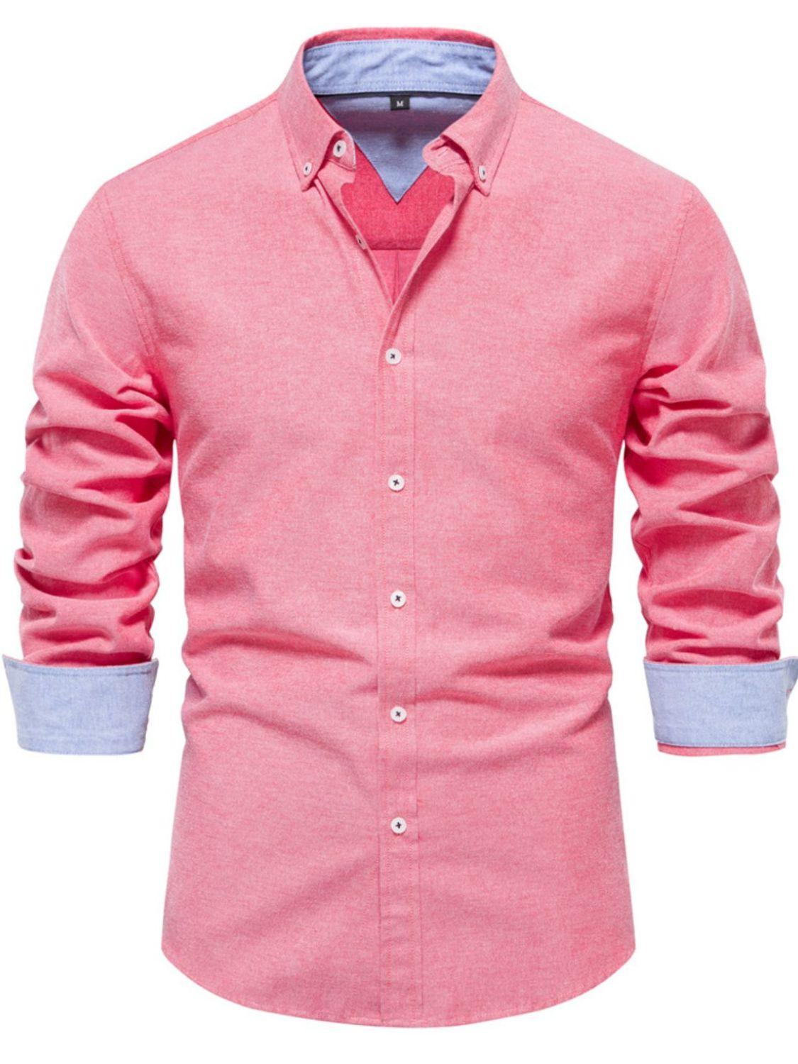 Men's Button Down Collared Neck Shirt - Clothes For Her Online Store