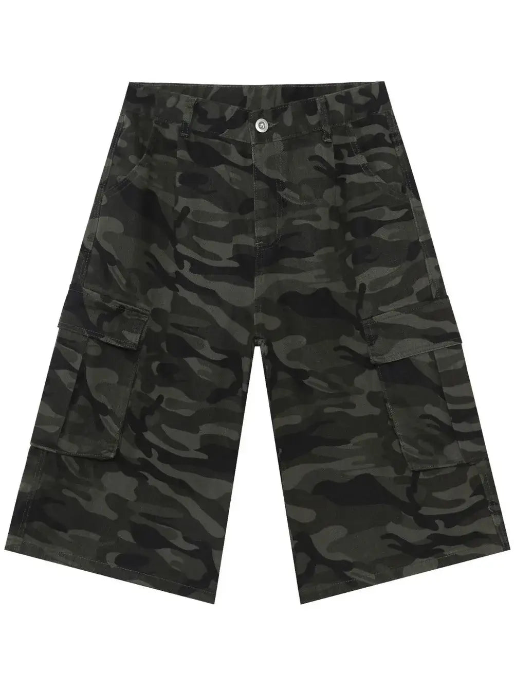 Men's Camouflage Denim Cargo Shorts