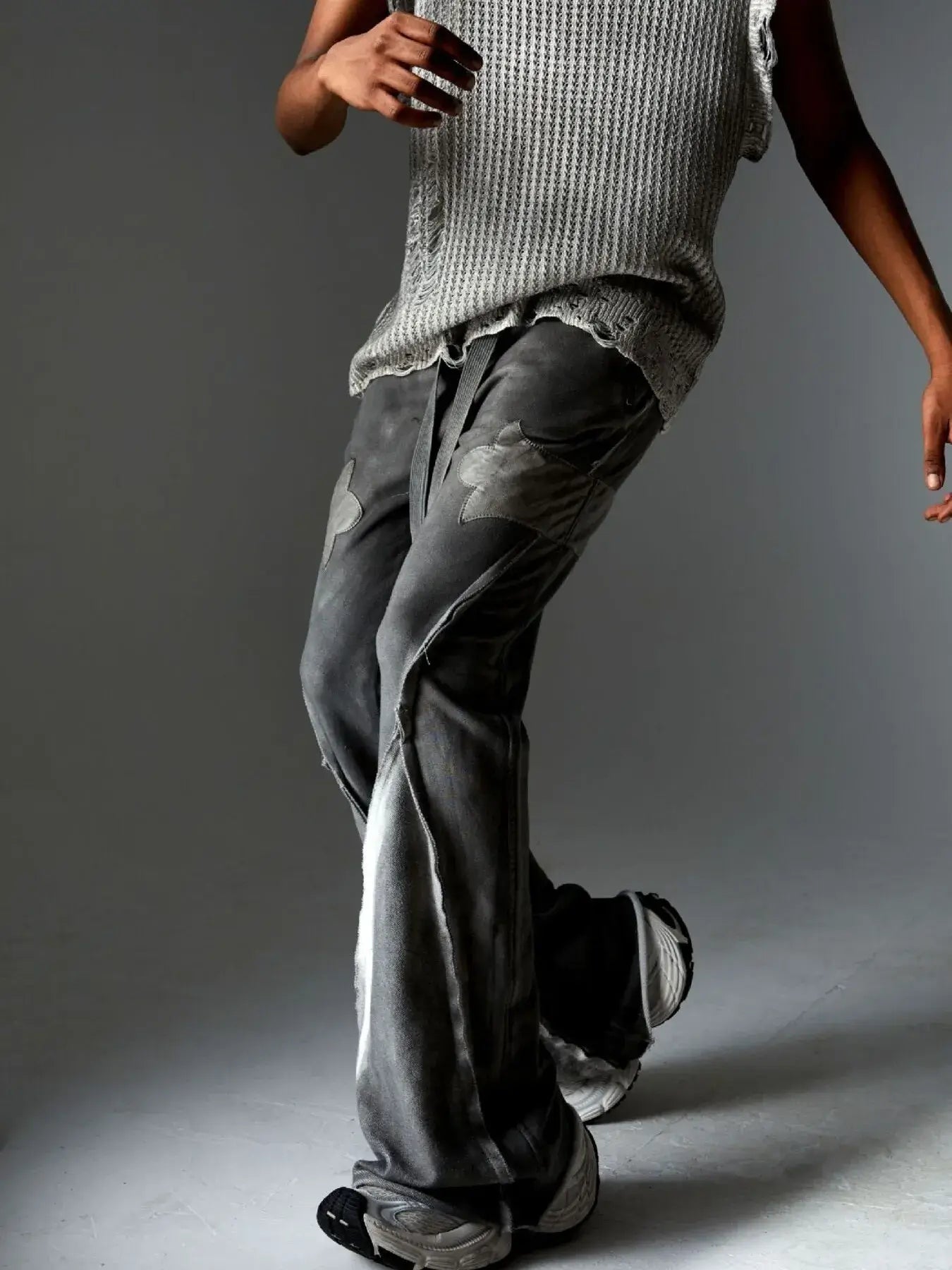 Men's Drawstring Flare Pants
