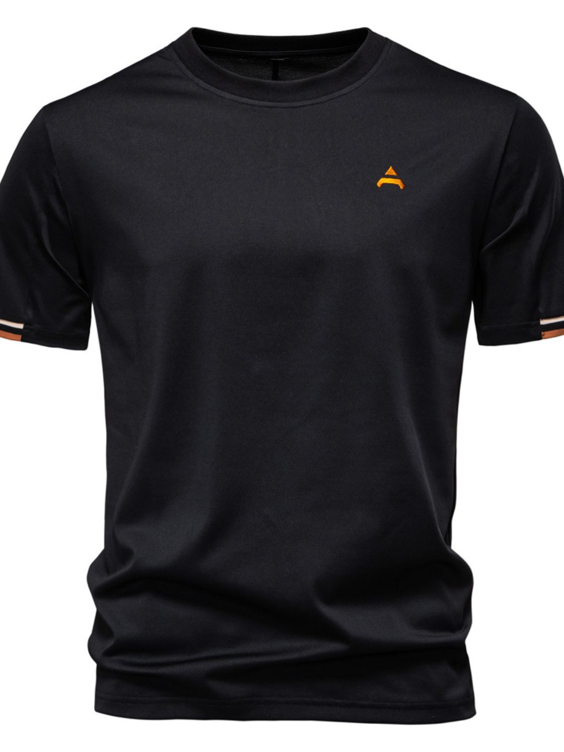 Men's Embroidered Round Neck T-Shirt - Clothes For Her Online Store
